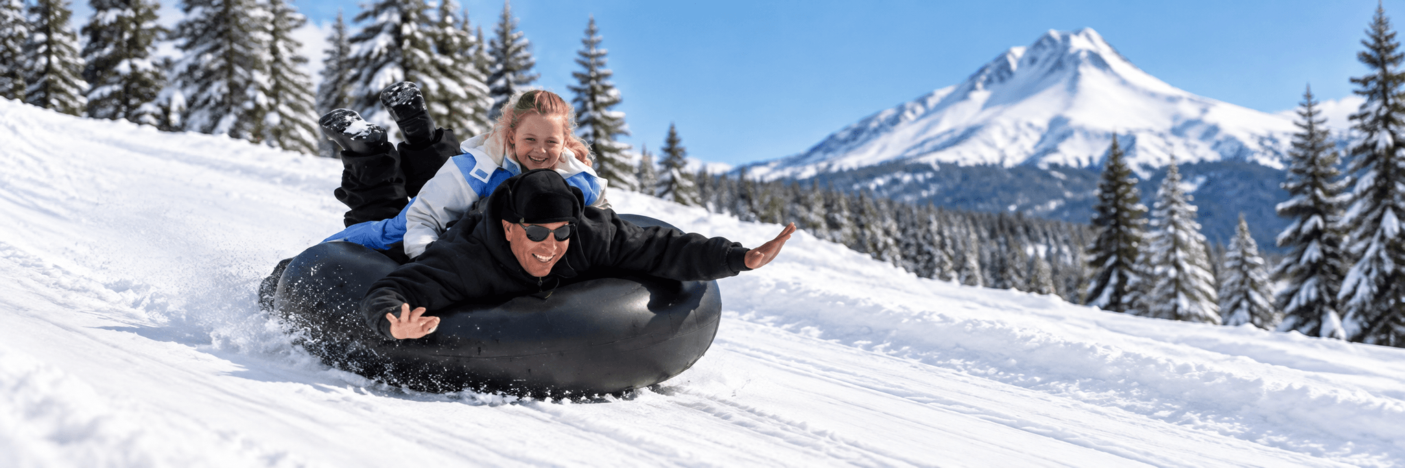 Snow Tubing Fun on Mt. Hood